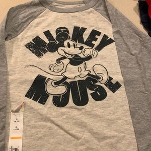 NWT Long sleeve Mickey Mouse raglan tee